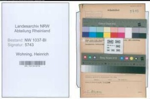 Entnazifizierung Heinrich Wohning , geb. 16.05.1912 (Verw.Inspektor)
