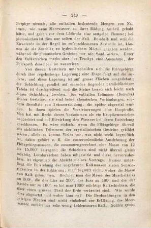 Ueber die Entstehung des Flötzgebirges