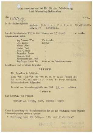 Ehrenfried, Anton, Dr.