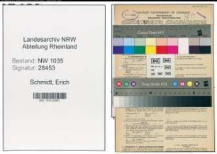 Entnazifizierung Erich Schmidt , geb. 01.11.1899 (Angestellter)