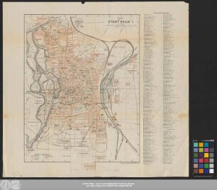 Plan der Stadt Halle A/S