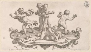 Vignette mit spielenden Kindern