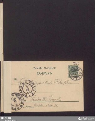 [dopisnica wot: Feliks Pětranc, 05.05.1900]