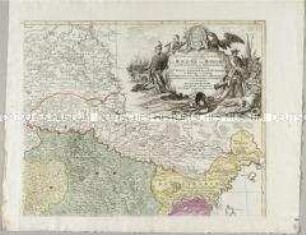 Carte Geographique du theatre de la guerre en general representant le royaume de Hongarie