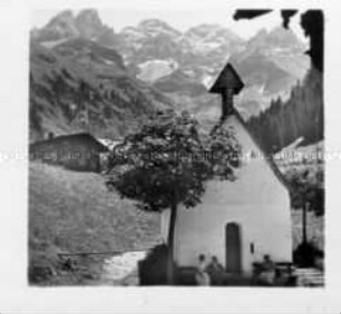 Einödsbach bei Oberstdorf mit der Mädelegabel