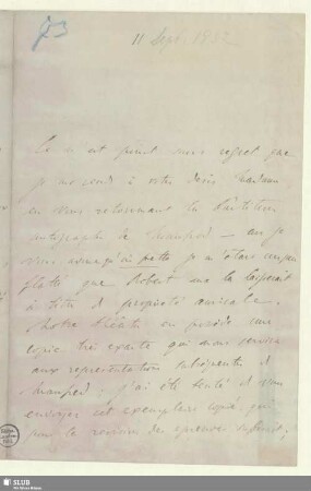 162: Brief von Franz Liszt an Clara Schumann - Mus.Schu.162