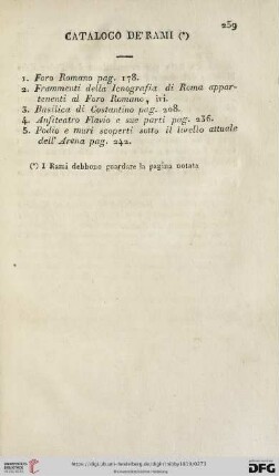 Catalogo de' Rami