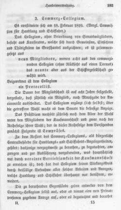 2. Commerz-Collegium.