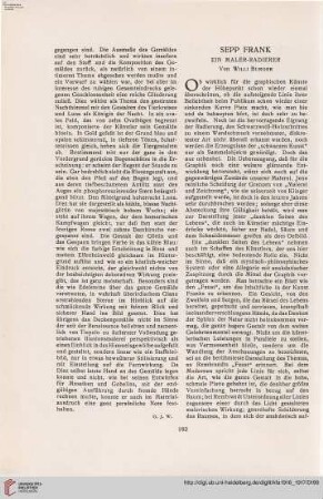 32: Sepp Frank : ein Maler-Radierer