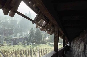 Esslingen: Blick von der Treppe zur Burg auf St. Dionys