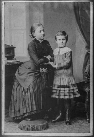 Reproduktion einer alten Fotografie aus Familienbesitz