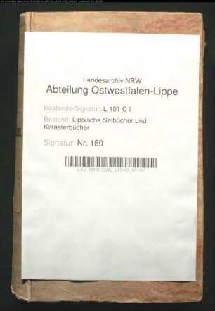 Salbuch der Vogtei Oerlinghausen von 1721, Bd. 2