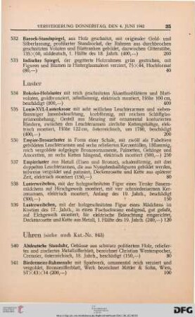 Luster (Nr. 534-539)
