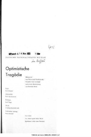 Optimistische Tragödie