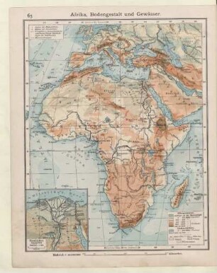 Afrika, Bodengestalt und Gewässer, Nördliches Ägypten