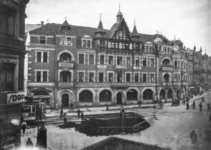 Dresden-Blasewitz, Baustelle auf dem Schillerplatz