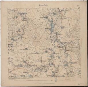 Section Regis aus: Topographische Karte (Äquidistantenkarte) Sachsen