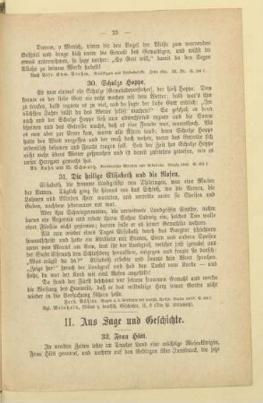 II. Aus Sage und Geschichte
