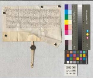 Hermann Hesehausen macht bekannt, daß ihn Abt Heinrich Duden zugunsten von Sibille Fürstenberg, Witwe von der Knippenburg, und ihrer minderjährigen Tochter Michaela von der Knippenburg mit dem Gut Holtkamp im Kirchspiel Bottrop belehnt hat. Er hat gehuldigt im Beisein von Johann them Putte, Bürgermeister, Johann Hetterman gen. Munthe und Wilhelm Schlechtendahl, Rentmeister des Abts. - Es siegelt der Aussteller.