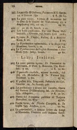 26-27, Libri Italiani.