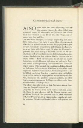 Konventionelle Reise nach Lugano