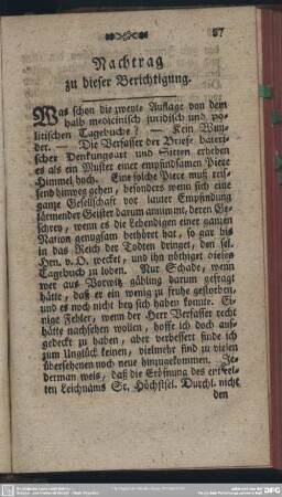 Nachtrag zu dieser Berichtigung