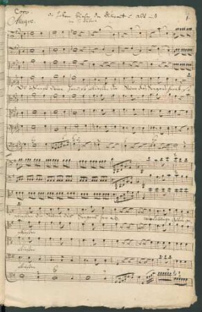 Du öffnest deine Hand; Coro, orch, bc; LorB 541