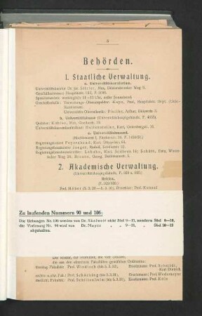 Zu laufenden Nummern 90 und 106: