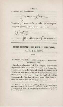 Théorie élémentaire des fonctions elliptiques.
