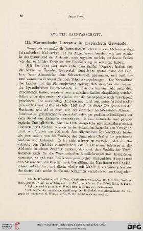 Zweiter Hauptabschnitt