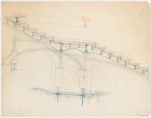 Thiersch, Friedrich von; München; Justizpalast - Treppe (Schnitt)