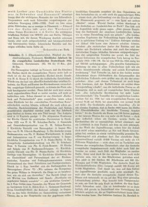 129-132 [Rezension] Schneider, D. I., Kirchliches Jahrbuch für die evangelischen Landeskirchen Deutschlands 1926