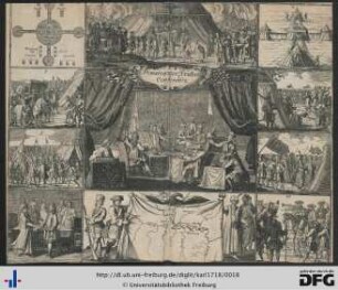 Kupferstich "Posarovizer Friedens Conferentz"