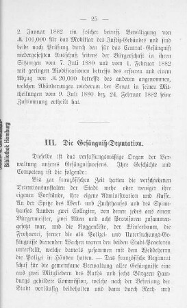III. Die Gefängniß-Deputation.