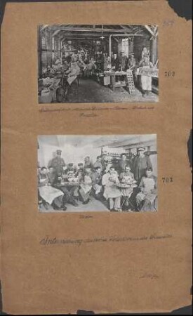 Spielwarenfabrik internierter Deutscher in Vitznau: Blick in eine Werkstätte