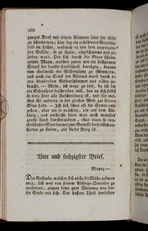 Vier und sechzigster Brief. Maynz