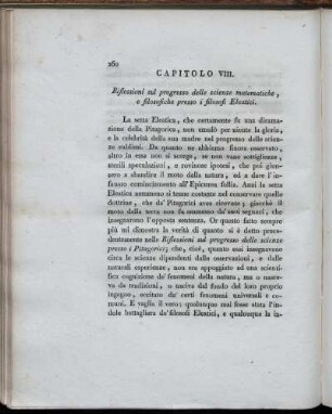 Capitolo VIII. Riflessioni sul progresso delle scineze matematiche.
