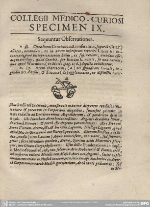 COLLEGI MEDICO-CURIOSI SPECIMEN IX.