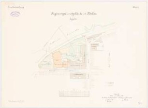 Regierungsgebäude, Köslin: Lageplan 1:500