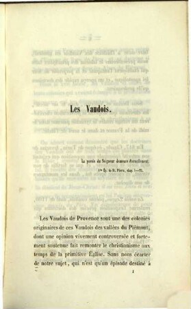Les Vaudois de Provence