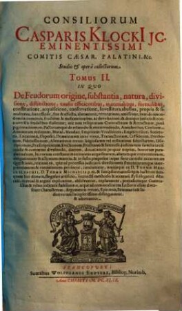 Consiliorum ... Tomus ..., 1