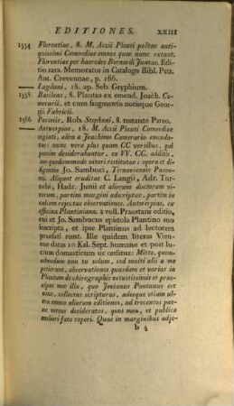 M. Acci Plauti Comoediae Superstites Viginti : Novissime Recognitae Et Emendatae, [Volumen Primum]