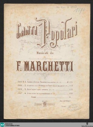 3: Morirò : canto popolare