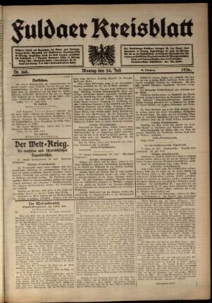 Ausgabe vom Montag, den 24. Juli 1916.