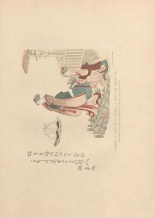 Femmes au bord de la Sumida, a Yédo, par Hokou-sai. Fac-similé d'une gravure en couleurs de la collection de M. Louis Gonse