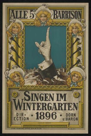 Alle 5 Barrison singen im Wintergarten