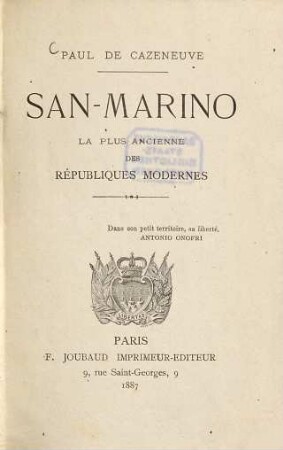 San-Marino, La plus ancienne des républiques modernes