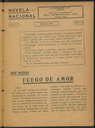 1921001300: Fuego de amor