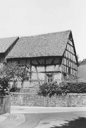 Scheune, Fachwerk; Linsengericht, Florianstraße 2