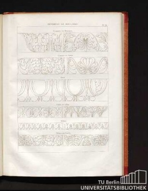 Ornements de moulures. Pl. 36.
